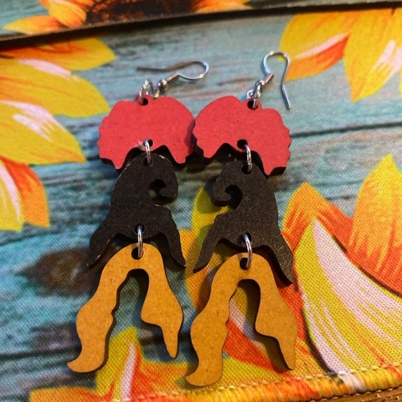 Colorful Layered Earrings - Picture 1 of 1